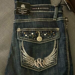 Rock & Republic Embellished Jeans
